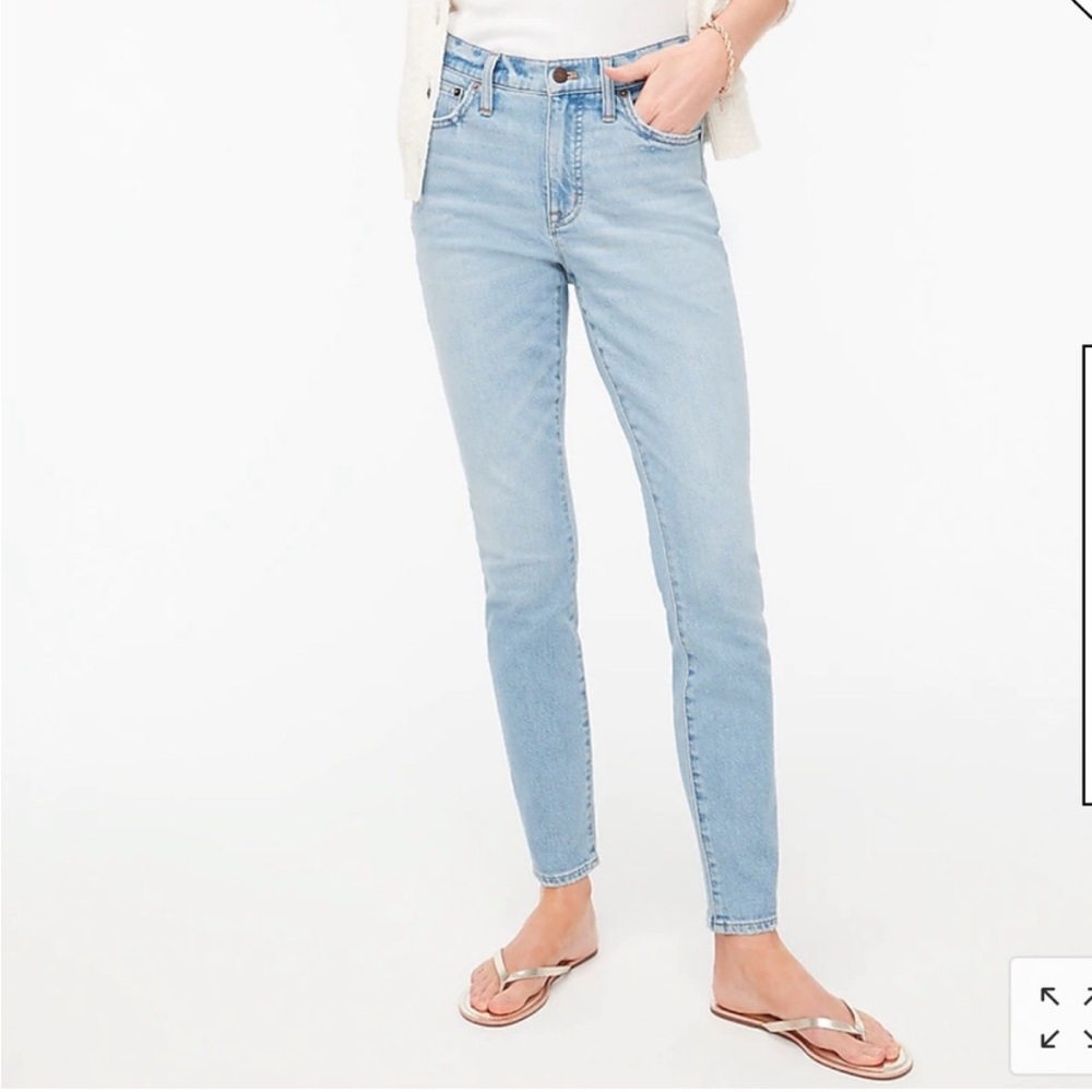J. Crew 9” Mid-Rise Skinny Jean in All-Day Stretch size 28 #normcore